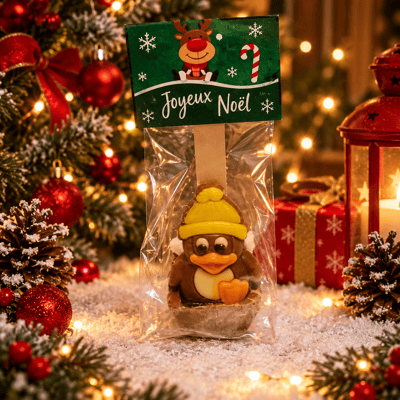Petit pingouin chocolate joyeux noel